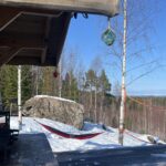Vintern är fantastisk uppe på ett berg